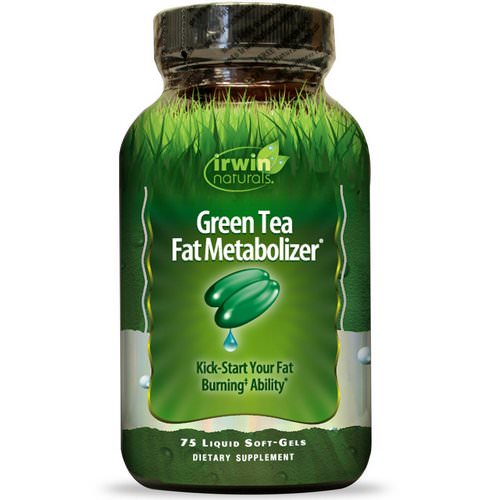 Irwin Naturals, Green Tea Fat Metabolizer, 75 Liquid Soft-Gels فوائد