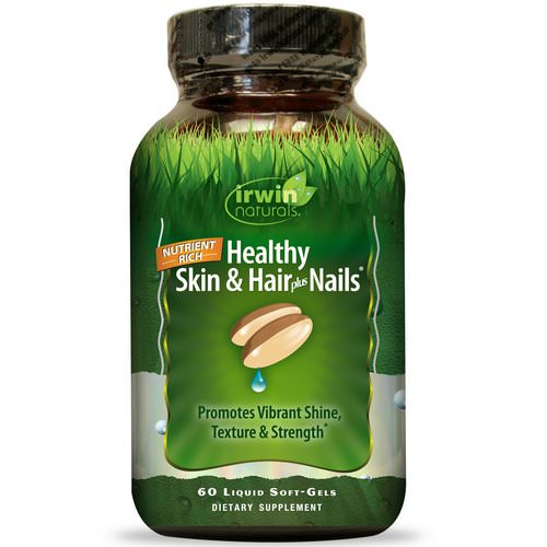 Irwin Naturals, Healthy Skin & Hair Plus Nails, 60 Liquid Soft-Gels فوائد