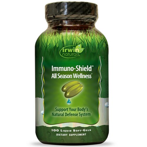 Irwin Naturals, Immuno-Shield, All Season Wellness, 100 Liquid Soft-Gels فوائد