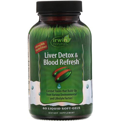 Irwin Naturals, Liver Detox & Blood Refresh, 60 Liquid Soft-Gels فوائد