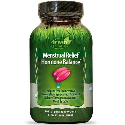 Irwin Naturals, Menstrual Relief Hormone Balance, 84 Liquid Soft-Gels فوائد