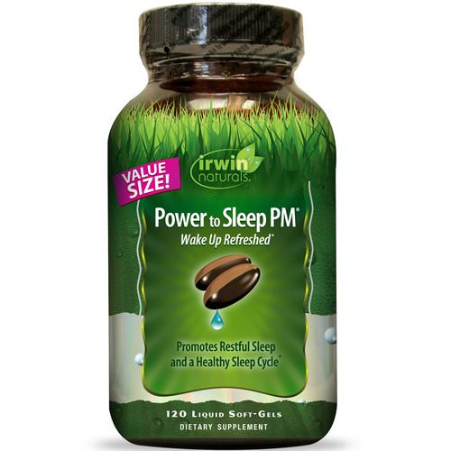 Irwin Naturals, Power to Sleep PM, 120 Liquid Soft-Gels فوائد