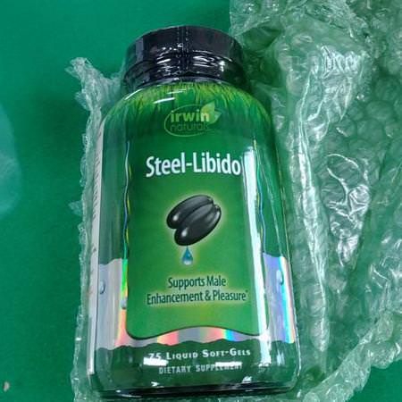 Irwin Naturals, Steel Libido, 75 Liquid Soft-Gels:الرجال, صحة الرجال