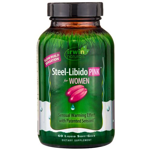 Irwin Naturals, Steel-Libido, Pink, For Women, 60 Liquid Soft-Gels فوائد