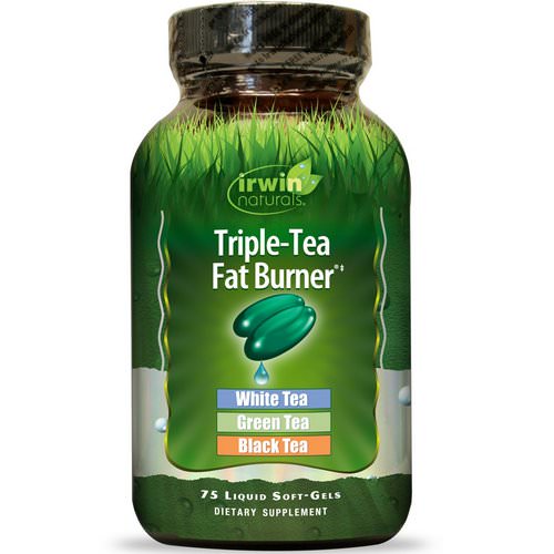 Irwin Naturals, Triple-Tea Fat Burner, 75 Liquid Softgels فوائد
