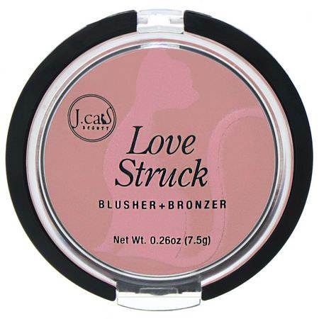 J.Cat Beauty, Love Struck, Blusher + Bronzer, LGP101 Sweet Pea Pink, 0.26 oz (7.5 g):Bronzer, Blush