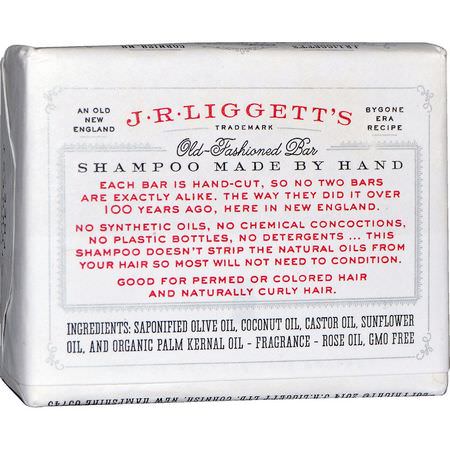 J.R. Liggett's, Old-Fashioned Bar Shampoo, Original Formula, 3.5 oz (99 g):شامب, العناية بالشعر