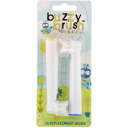 Jack n' Jill, Buzzy Brush, 2X Replacement Heads فوائد