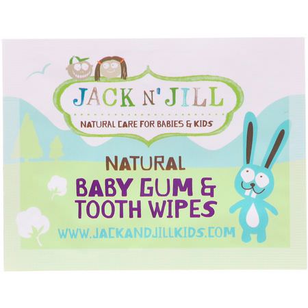 Jack n' Jill Dental Wipes - مناديل الأسنان, العناية بالفم, التسنين, الأطفال