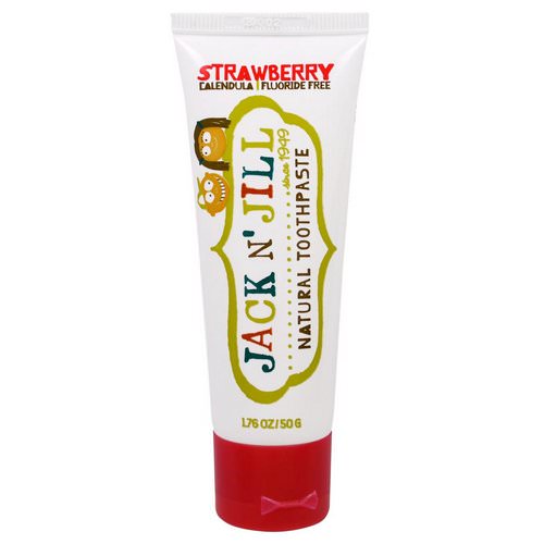 Jack n' Jill, Natural Toothpaste, Strawberry, 1.76 oz (50 g) فوائد