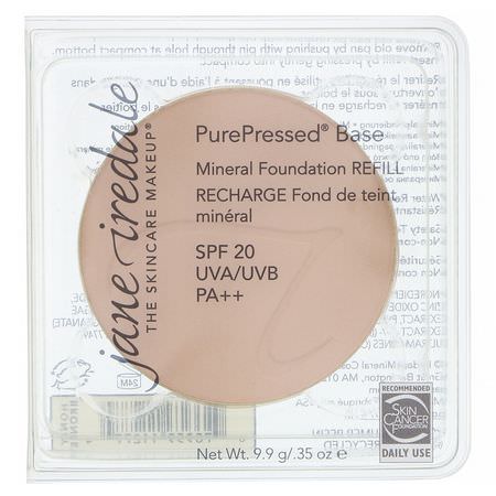 Jane Iredale, PurePressed Base, Mineral Foundation Refill, SPF 20 PA++, Honey Bronze, 0.35 oz (9.9 g):Foundation, وجه