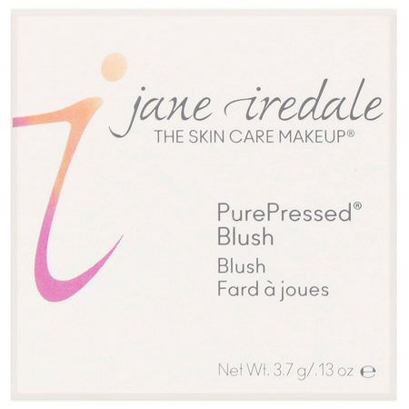 Jane Iredale, PurePressed Blush, Barely Rose, 0.13 oz (3.7 g):Blush, وجه