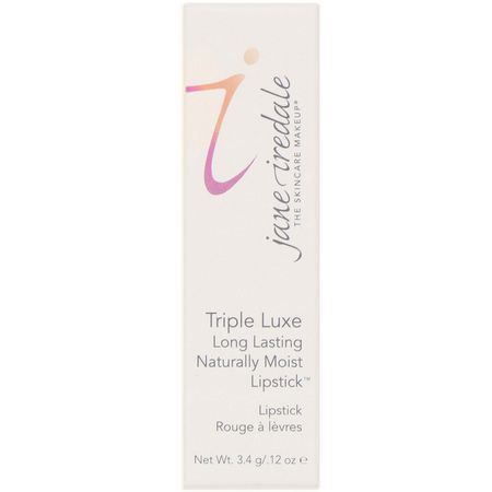 Jane Iredale, Triple Luxe, Long Lasting Naturally Moist Lipstick, Gabby, .12 oz (3.4 g):أحمر شفاه, شفاه