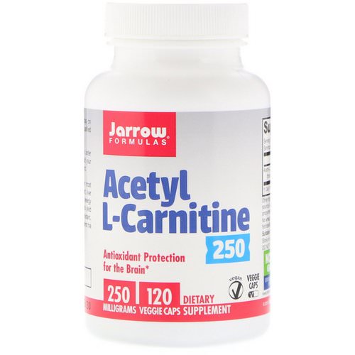 Jarrow Formulas, Acetyl L-Carnitine 250, 250 mg, 120 Veggie Caps فوائد
