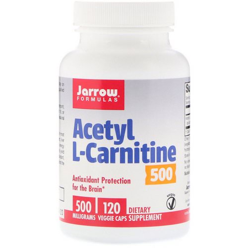 Jarrow Formulas, Acetyl L-Carnitine 500, 500 mg, 120 Veggie Caps فوائد