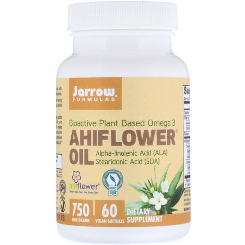 Jarrow Formulas, Ahiflower Oil, 60 Vegan Softgels فوائد