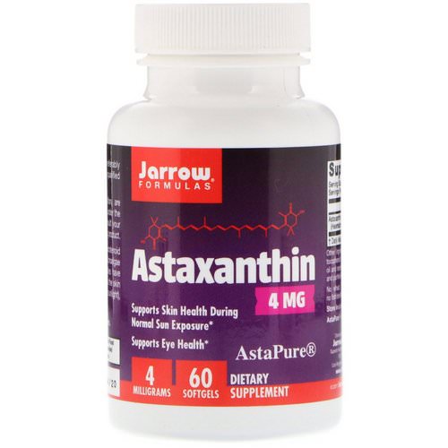 Jarrow Formulas, Astaxanthin, 4 mg, 60 Softgels فوائد