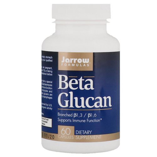 Jarrow Formulas, Beta Glucan, Immune Support, 60 Capsules فوائد