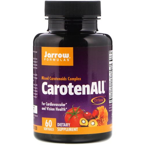 Jarrow Formulas, CarotenALL, Mixed Carotenoids Complex, 60 Softgels فوائد