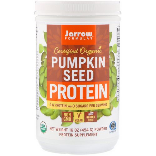 Jarrow Formulas, Certified Organic Pumpkin Seed Protein, 16 oz (454 g) فوائد