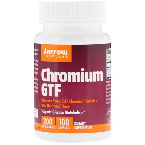 Jarrow Formulas, Chromium GTF, 200 mcg, 100 Capsules فوائد