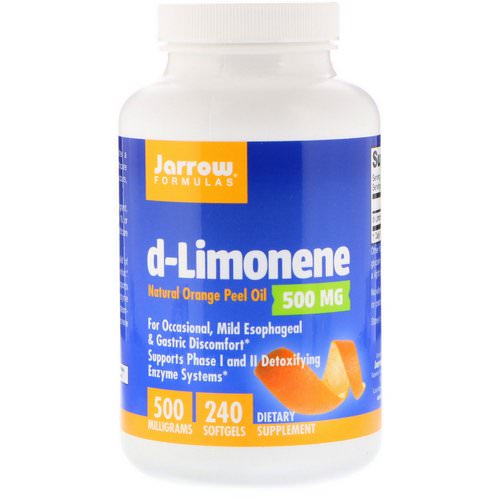 Jarrow Formulas, d-Limonene, 500 mg, 240 Softgels فوائد