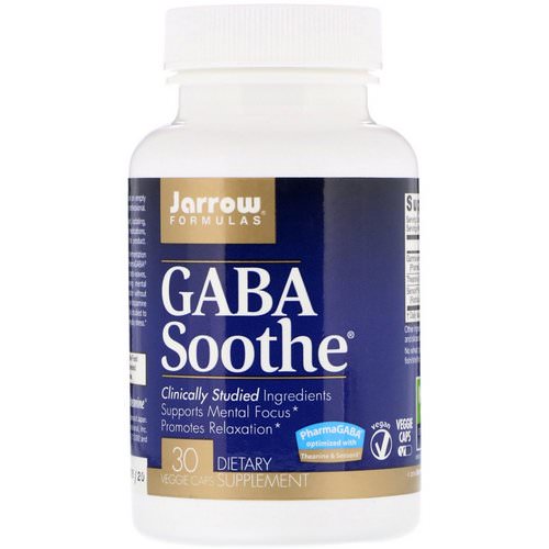 Jarrow Formulas, GABA Soothe, 30 Veggie Caps فوائد