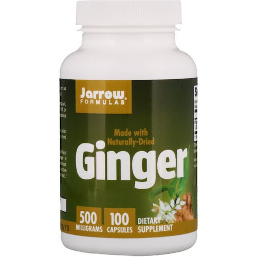 Jarrow Formulas, Ginger, 500 mg, 100 Capsules فوائد
