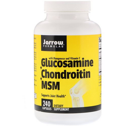 Jarrow Formulas, Glucosamine + Chondroitin + MSM, 240 Capsules فوائد