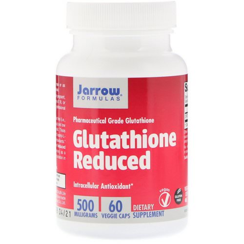 Jarrow Formulas, Glutathione Reduced, 500 mg, 60 Veggie Caps فوائد
