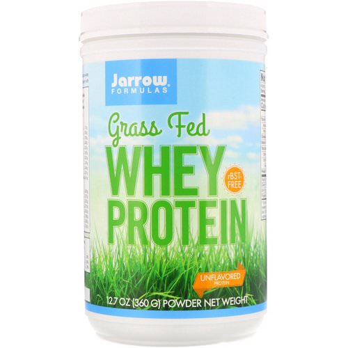 Jarrow Formulas, Grass Fed Whey Protein, Unflavored, 12.7 oz (360 g) فوائد