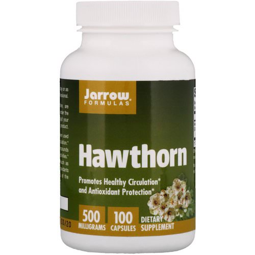 Jarrow Formulas, Hawthorn, 500 mg, 100 Capsules فوائد