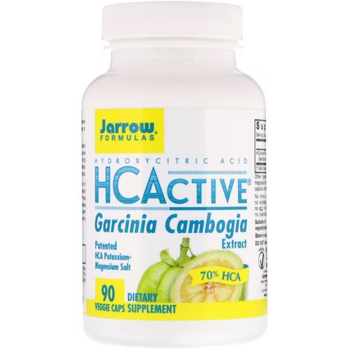 Jarrow Formulas, HCActive Garcinia Cambogia Extract, 90 Veggie Caps فوائد