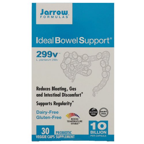 Jarrow Formulas, Ideal Bowel Support, 299v, 30 Veggie Caps فوائد