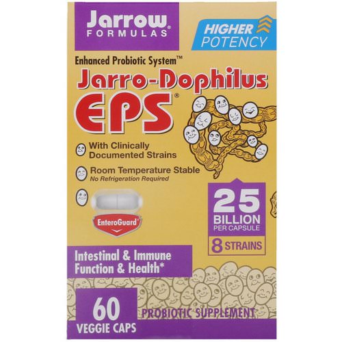 Jarrow Formulas, Jarro-Dophilus EPS, 25 Billion, 60 Veggie Caps فوائد