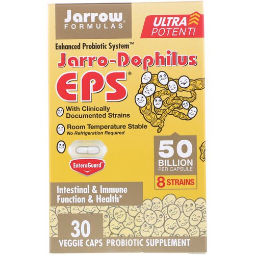 Jarrow Formulas, Jarro-Dophilus EPS, Ultra Potent, 50 Billion, 30 Veggie Caps فوائد