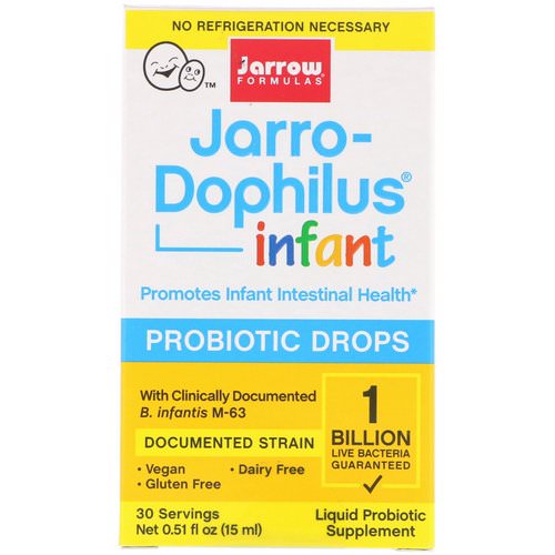 Jarrow Formulas, Jarro-Dophilus Infant, Probiotic Drops, 0.51 fl oz. (15 ml) فوائد
