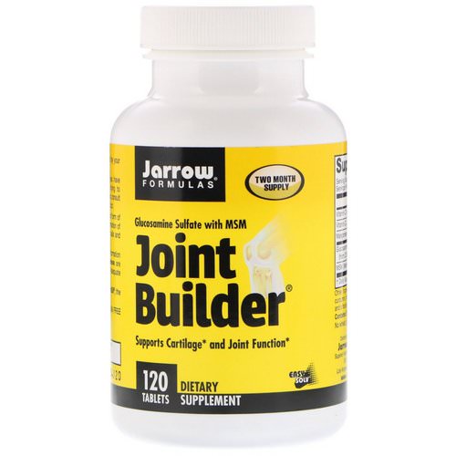 Jarrow Formulas, Joint Builder, Glucosamine Sulfate With MSM, 120 Tablets فوائد