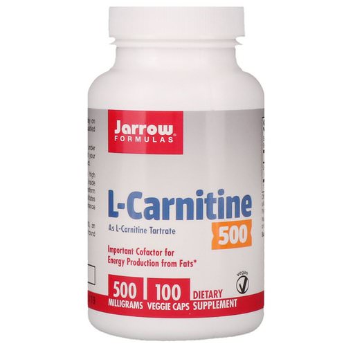 Jarrow Formulas, L-Carnitine 500, 500 mg, 100 Veggie Caps فوائد