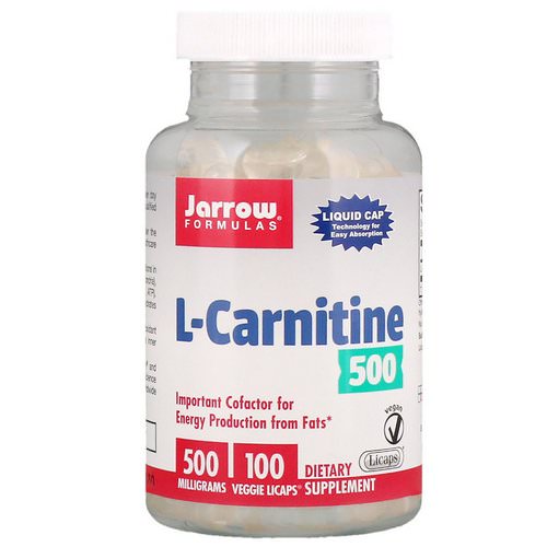 Jarrow Formulas, L-Carnitine, 500 mg, 100 Veggie Licaps فوائد