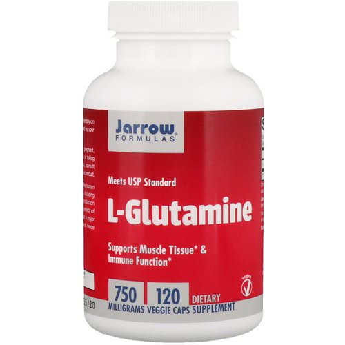 Jarrow Formulas, L-Glutamine, 750 mg, 120 Veggie Caps فوائد