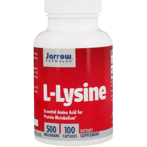 Jarrow Formulas, L-Lysine, 500 mg, 100 Capsules فوائد