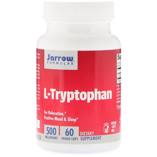 Jarrow Formulas, L-Tryptophan, 500 mg, 60 Veggie Caps فوائد