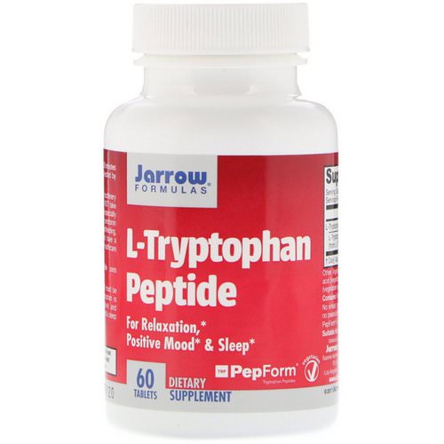 Jarrow Formulas, L-Tryptophan Peptide, 60 Tablets فوائد