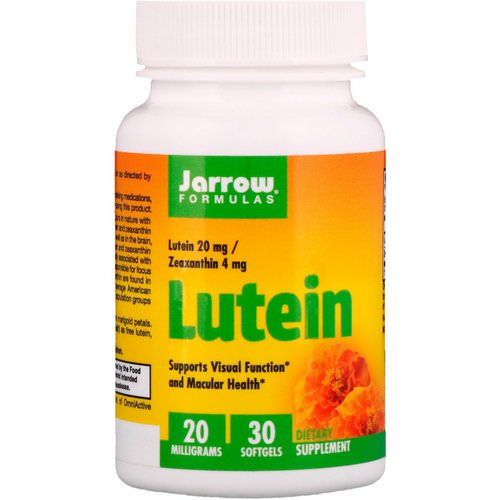 Jarrow Formulas, Lutein, 20 mg, 30 Softgels فوائد