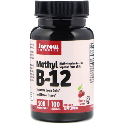 Jarrow Formulas, Methyl B-12, Cherry Flavor, 500 mcg, 100 Lozenges فوائد