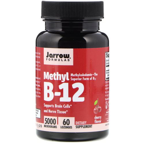 Jarrow Formulas, Methyl B-12, Cherry Flavor, 5000 mcg, 60 Lozenges فوائد