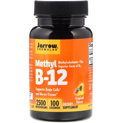 Jarrow Formulas, Methyl B-12, Tropical Flavor, 2500 mcg, 100 Lozenges فوائد