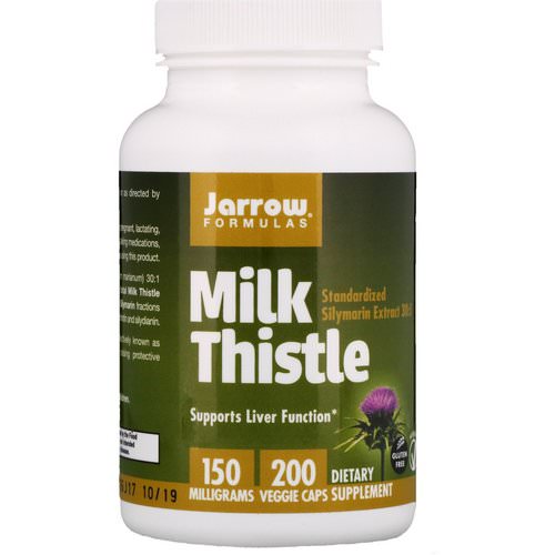 Jarrow Formulas, Milk Thistle, 150 mg, 200 Veggie Caps فوائد
