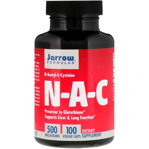 Jarrow Formulas, N-A-C, N-Acetyl-L-Cysteine, 500 mg, 100 Veggie Caps فوائد